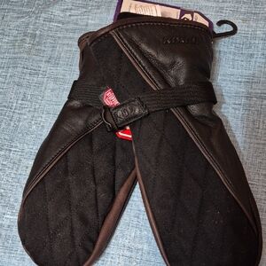 Kombi Women's Elegant Black Mittens